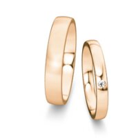 Trouwringen Modern/Romance met diamant 0,03ct