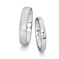 Trouwringen Modern/Romance met diamant 0,03ct