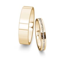 Trouwringen Infinity met diamanten 0,13ct