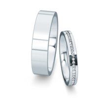 Trouwringen Infinity met diamanten 0,13ct