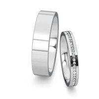 Trouwringen Infinity met diamanten 0,13ct