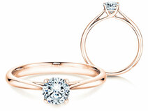 Verlovingsring Delight in 14K roségoud met diamant 0,50ct G/SI