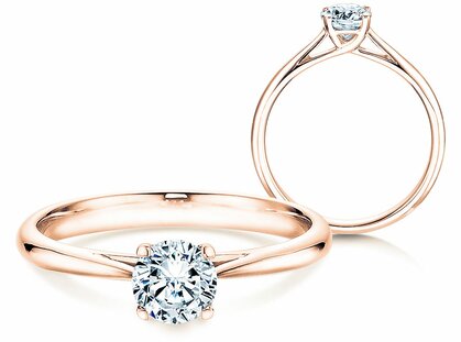 Verlovingsring Delight in 14K roségoud met diamant 0,50ct G/SI