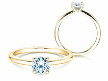 Verlovingsring Classic 4 in 14K geelgoud met diamant 0,50ct G/SI