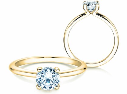 Verlovingsring Classic 4 in 14K geelgoud met diamant 1,00ct G/SI