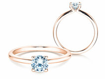 Verlovingsring Classic 4 in 14K roségoud met diamant 0,50ct G/SI