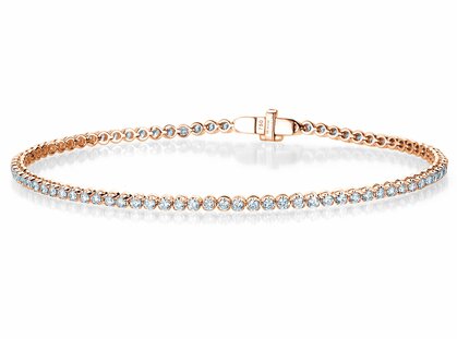 Tennisarmband in 18K roségoud