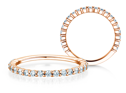 Verlovingsring Dawn in 14K roségoud met diamanten 0,53ct G/SI