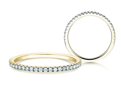 Verlovingsring Dusk in 14K geelgoud met diamanten 0,25ct G/SI