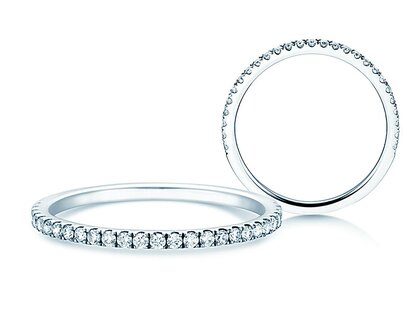 Verlovingsring Dusk in platina 950/- met diamanten 0,25ct G/SI