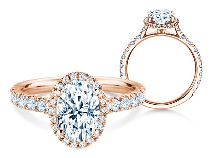 Verlovingsring Pure Emotion in 14K roségoud met diamanten 0,61ct G/SI