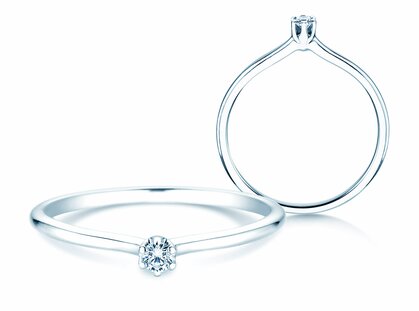 Verlovingsring Royal in zilver 925/- met diamant 0,05ct H/SI